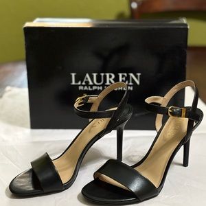 Lauren Ralph Black Women's Strappy Heels